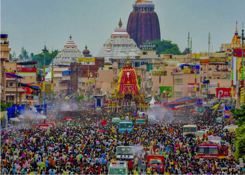Puri temple stampede death District Collector and District Superintendent of Police transferred
