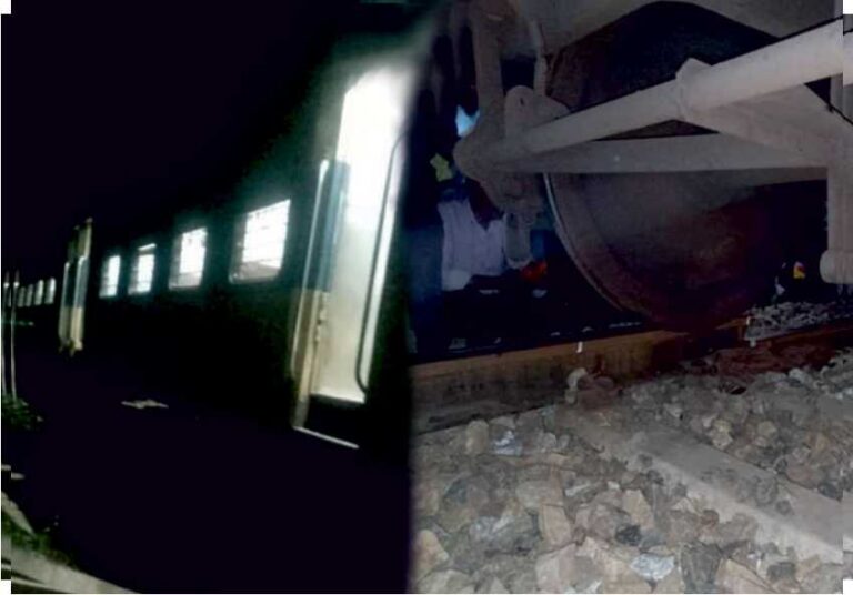 சென்னை - காட்பாடி அரக்கோணம் அருகே ரயில் தடம் புரண்டு விபத்து!