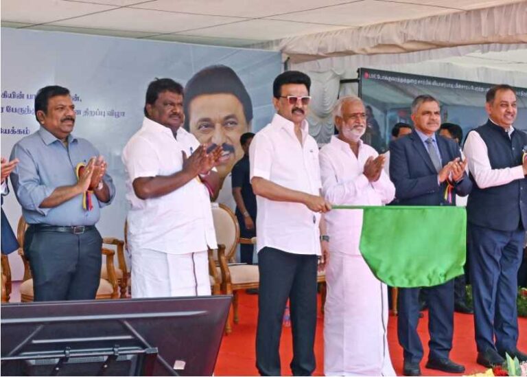 சென்னையில் மின்சாரப் பேருந்துகள் முதலமைச்சர் மு.க.ஸ்டாலின் கொடியசைத்து தொடங்கி வைப்பு