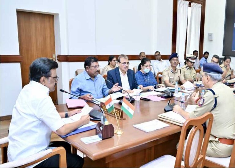 முதலமைச்சர் மு.க.ஸ்டாலின் தலைமையில் சட்டம் ஒழுங்கு குறித்த ஆய்வுக் கூட்டம்