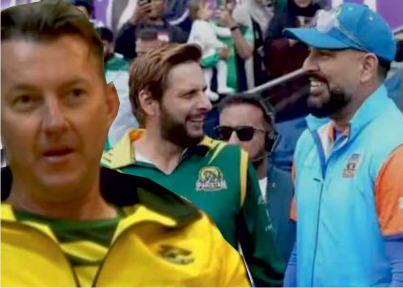 Shahid Afridi Yuvraj Singh Brett Lee Yesterday's thing is over..! . World Championship of Legends Cricket.!