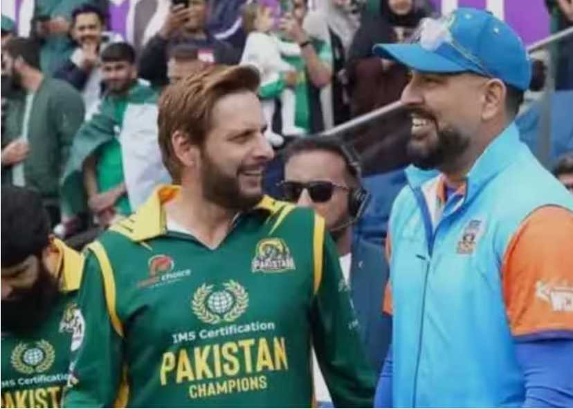 Shahid Afridi Yuvraj Singh World Championship of Legends Cricket.! How can we see progress if everything is political..!