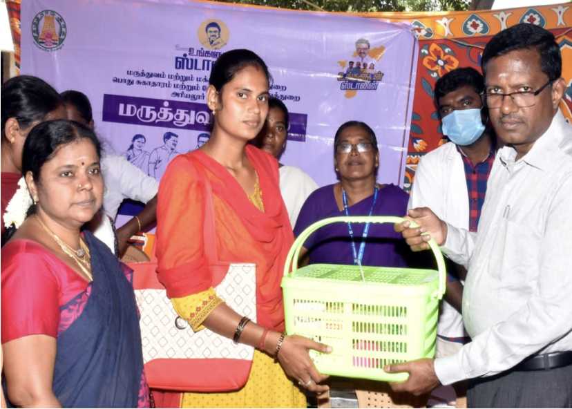 உங்களுடன் ஸ்டாலின் முகாம் ஊட்டச்சத்து பெட்டகம் வழங்கிய பொ.இரத்தினசாமி..!