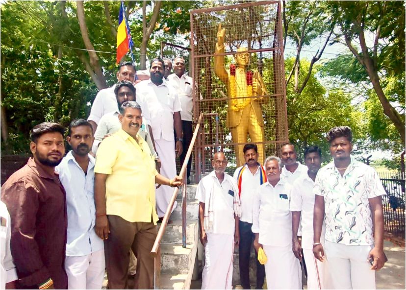 பாமகவின் 37-ஆம் ஆண்டு விழாவை முன்னிட்டு அம்பேத்கர் சிலைக்கு மாலை அணிவித்து மரியாதை..!