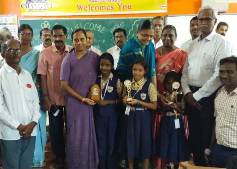 பொள்ளாச்சி சங்கவி வித்யா மந்திர் மெட்ரிக் மேல்நிலைப்பள்ளியில் முப்பெரும் விழா