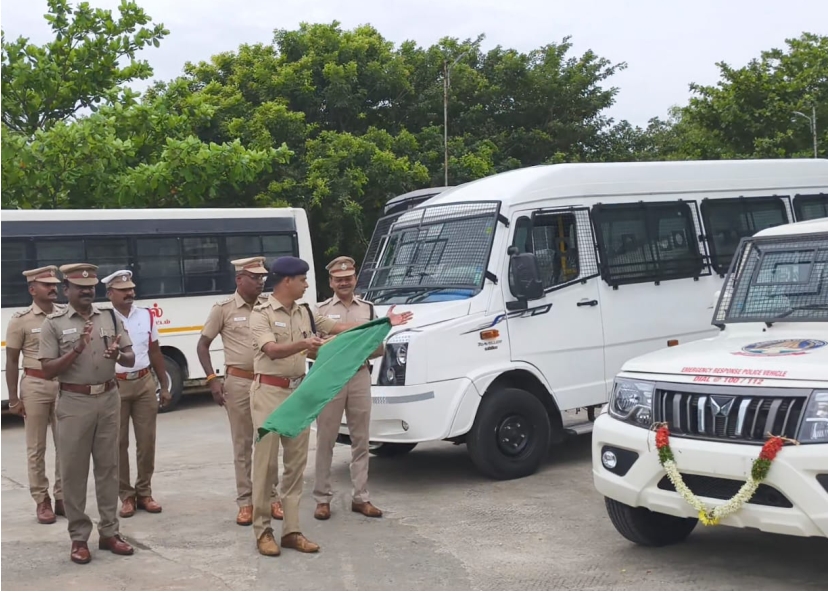 அரியலூர் மாவட்ட காவல்துறையில் மக்களின் சேவைக்காக இணைந்த 4 புதிய காவல் வாகனங்கள்