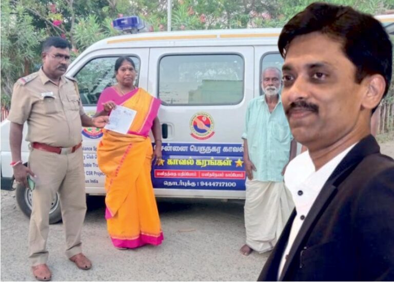 அருண் 60+ வயதினருக்கு காவல் கரங்கள் உதவி மையம் மூலம் உதவி வரும் சென்னை காவல்துறை..!