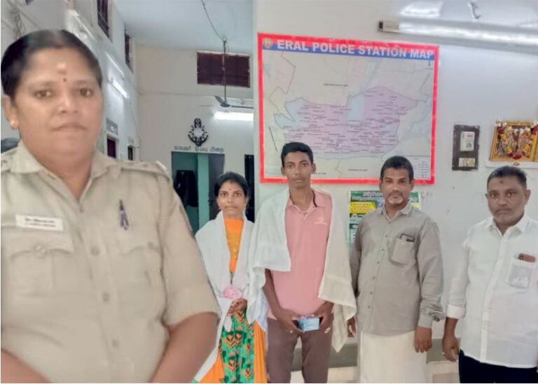 ஏரல் பஜாரில் கிடந்த மோதிரங்களை காவல்துறையிடம் ஒப்படைப்பு அக்கா-தம்பிக்கு பாராட்டு..!