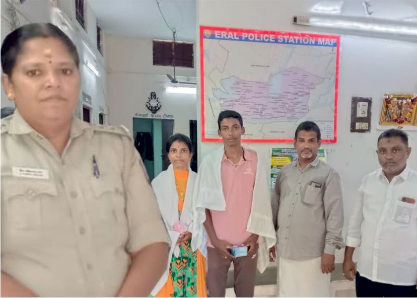 ஏரல் பஜாரில் கிடந்த மோதிரங்களை காவல்துறையிடம் ஒப்படைப்பு அக்கா-தம்பிக்கு பாராட்டு..!