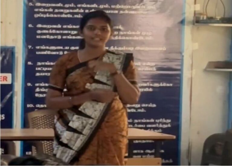 போதைப்பொருள் மறு வாழ்வு மையத்தில் திமுக உறுப்பினர் வைஷ்ணவி விழிப்புணர்வு