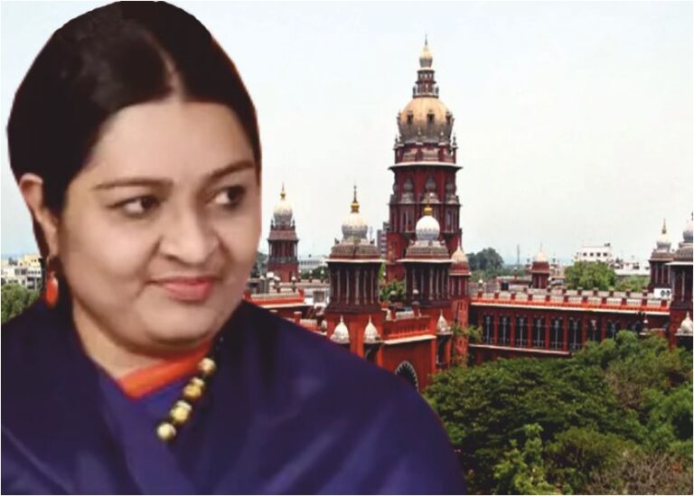 சென்னை உயர்நீதிமன்றம் அதிரடி!! ஜெயலலிதா வருமான வரியை தீபா செலுத்த வேண்டும்!!