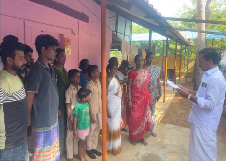 வாரணவாசி சமத்துவபுரத்தில் “தமிழ்நாட்டை தலைகுனிய விடமாட்டேன்” உறுதிமொழி ..!!