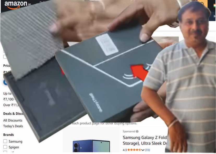 Ordered a smartphone for Rs. 1.85 lakh on Amazon app..!! Received a marble stone!!