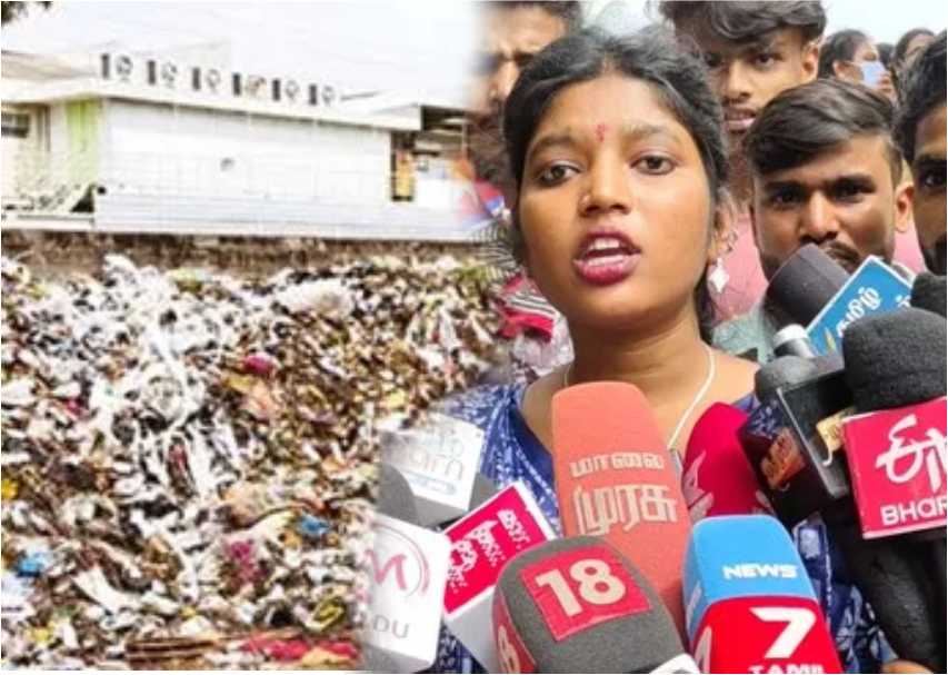 Protest against garbage dumping on behalf of the corporation!! Northern state workers rise up!!