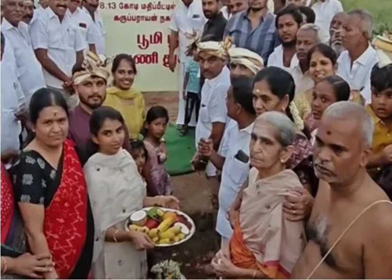 திருப்பூரில் பூரண கும்ப மரியாதையுடன் ஊர்வலமாக அழைத்து வரப்பட்ட குடும்பத்தினர்!!