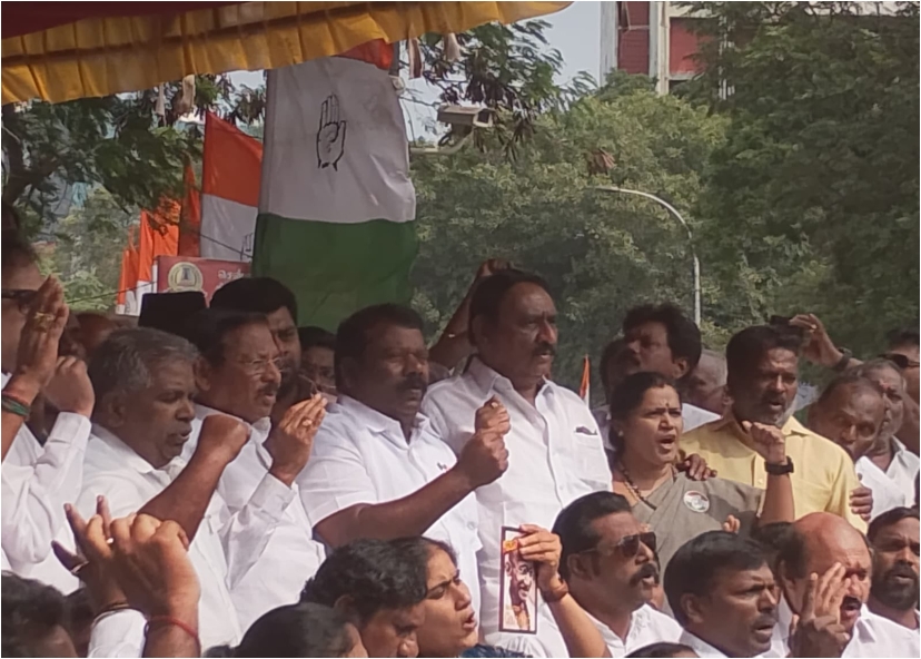 செல்வப்பெருந்தகை இந்தியாவில் மனிதர்கள் உள்ளவரை மகாத்மா காந்தி பெயரை அழிக்க முடியாது!!