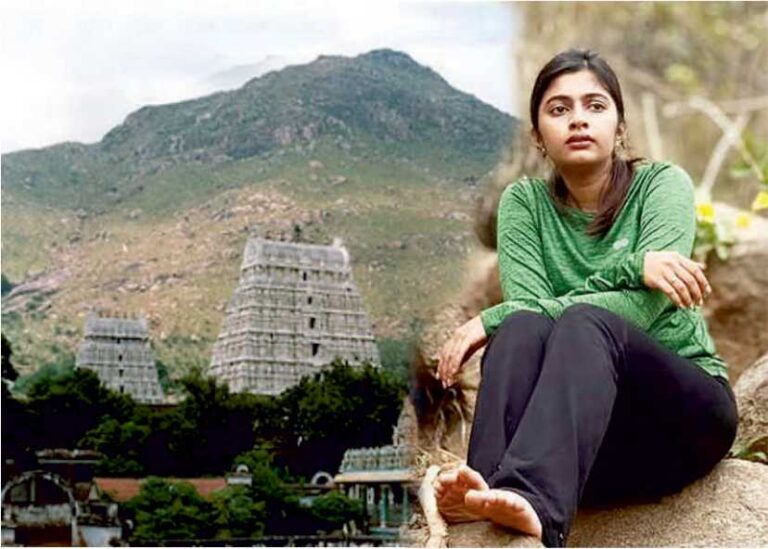 அண்ணாமலையார் தீபமலை மீது தடையை மீறி சின்னத்திரை நடிகை ஏறியது எப்படி..!