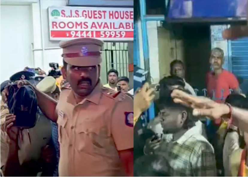 ஆதவ் அர்ஜுனா பொதுக்கூட்டத்தில் கண்ணாடி துண்டுகள்!! S.J.S. தங்கும் விடுதியில் இருவர் கைது!!