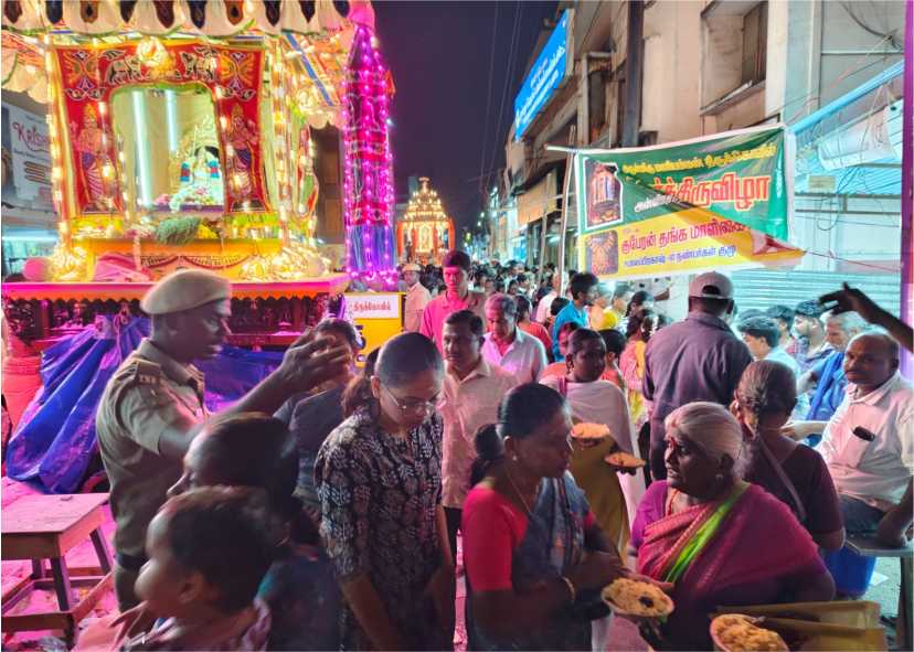 பொள்ளாச்சி மிகவும் பிரசித்தி பெற்ற மாரியம்மன் கோயில் வெள்ளி தேர் திருவிழா!!