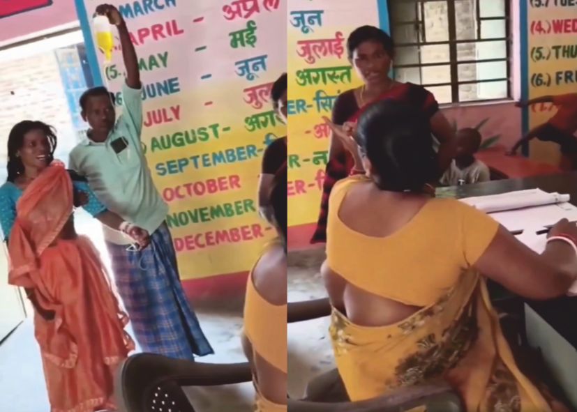 மருத்துவச் சான்றிதழை எறிந்த அதிகாரி!! டிரிப்ஸ் குழாயுடன் அங்கன்வாடிக்கு சென்ற பெண் ஊழியர்!!