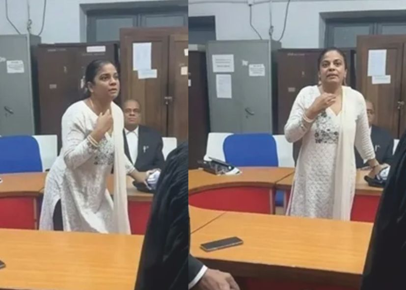விசாகப்பட்டினம் நீதிமன்றத்தில் நீதிபதியை ஆடிப்போக வைத்த பெண்!!