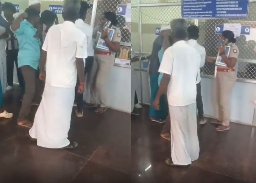 அரசு மருத்துவமனையில் பெண் காவலர் முன்பு சரமாரியாகத் தாக்கிய வீடியோ வைரல்!!