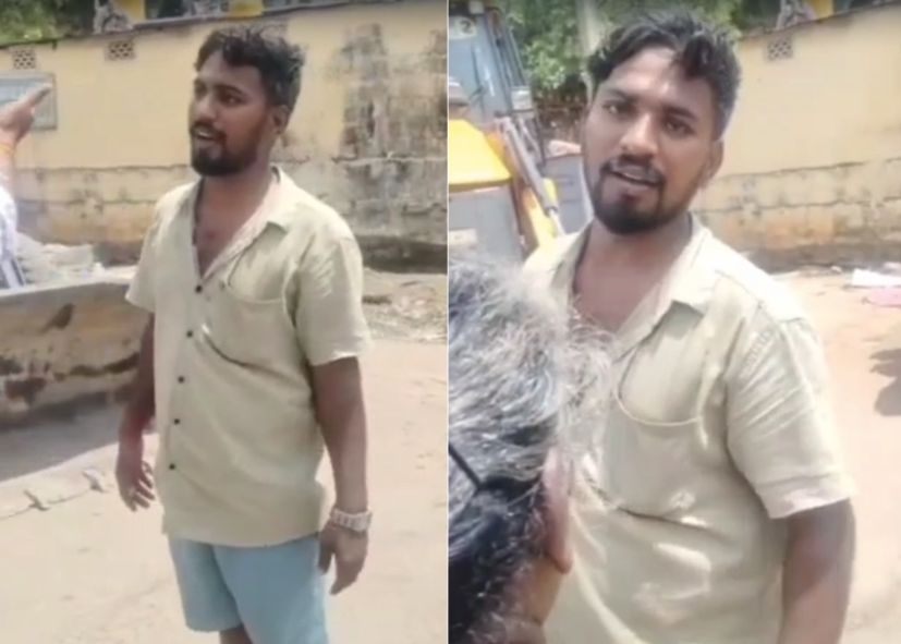 குடிபோதையில் மாநகராட்சி பணிகளை தடுத்து நிறுத்தி தவெக தொண்டர் அராஜகம்!!