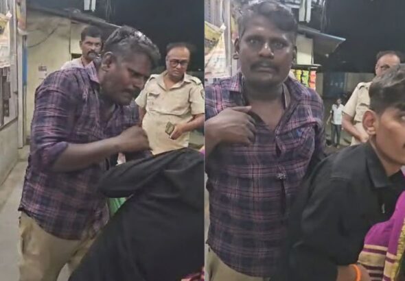 வீடியோ வைரல் பேருந்து எப்ப வரும்னு கேட்டது குற்றமா..! சிறுவன் தாக்கிய ஓட்டுநர்...!!