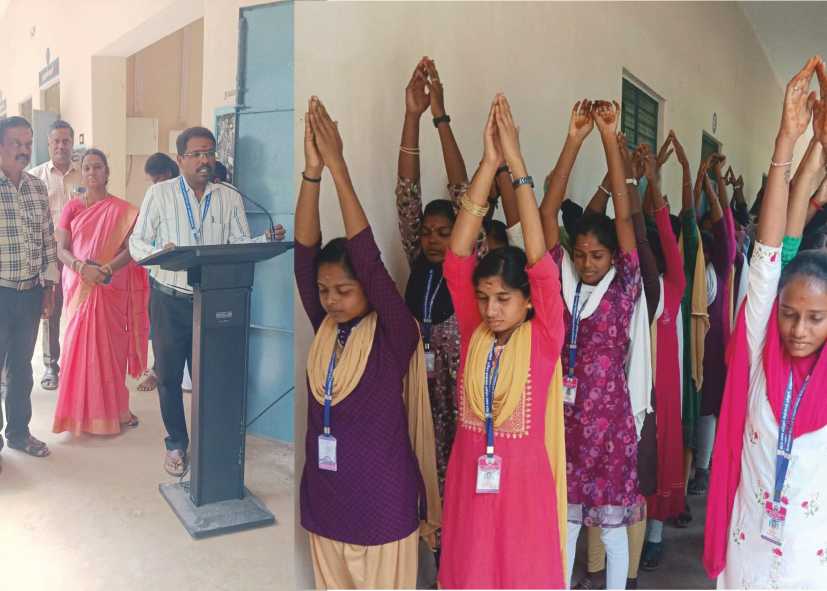 திருவாரூர் முத்துப்பேட்டை அரசு கலை மற்றும் அறிவியல் கல்லூரியில் சர்வதேச யோகா தினம்!!