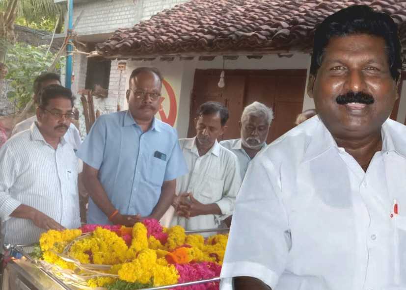 பி.எஸ்.டி. புருஷோத்தமன் உடலுக்கு ஐ.வி. நாகராஜன் மலர் மாலை வைத்து அஞ்சலி!!