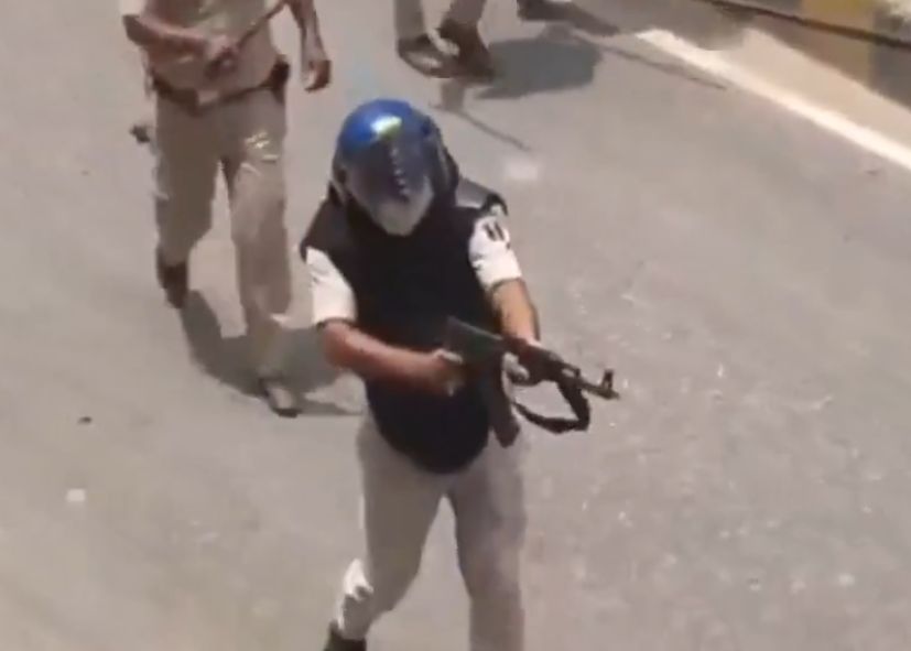 AK-47 firing at students! Video goes viral online!!