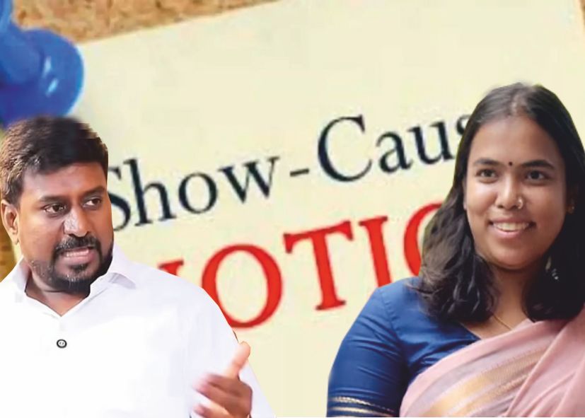 Show-cause notices issued to Tamil Nadu Ministers Keerthana and Rajmohan!!