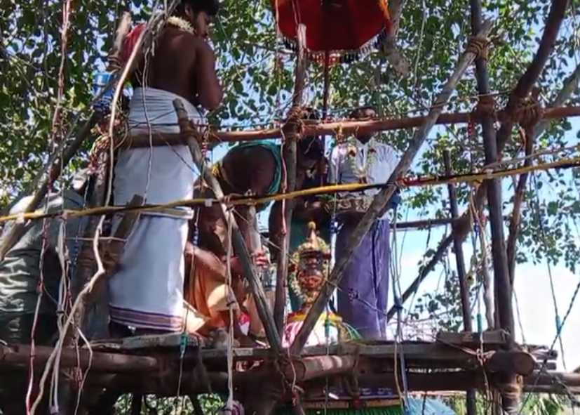 ஆய்மூர் மேற்கு ஸ்ரீ வீரப்ப சுவாமி, ஸ்ரீ பத்திரகாளியம்மன் பரிவார மூர்த்திகள் கண் திறப்பு விழா!!