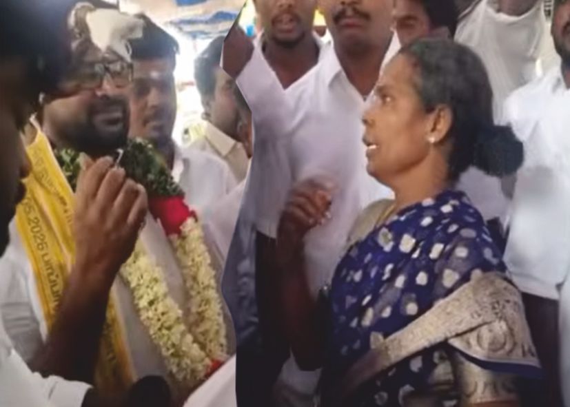 தவெக எம்எல்ஏவிடம் விரலை நீட்டி கேள்வி கேட்ட நகர செயலாளரின் தாய்!!
