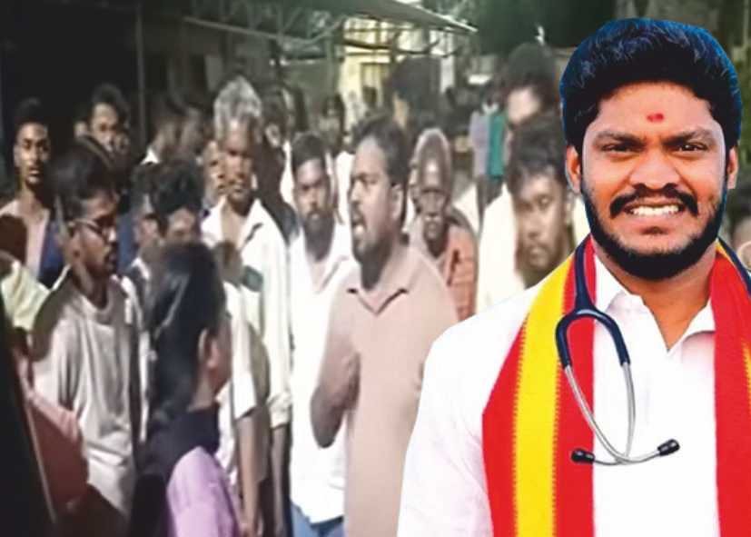 நிருபர்களை கொலைவெறி தாக்குதல் நடத்திய தவெக எம்எல்ஏ கைது செய்யக்கோரி சாலை மறியல்!!