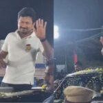 கொட்டும் மழையில் இளைய கலைஞர் வெளியில் வரும் வரை காத்திருந்த தொண்டர்கள்!!