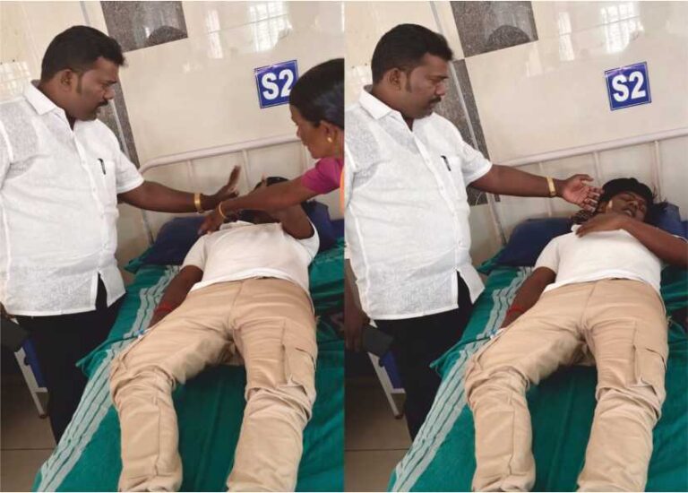 தவெக கிளை செயலாளர் மீது தாக்குதல்... கைகட்டி வேடிக்கை பார்க்கும் தவெக அரசு!!