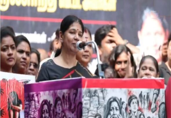 கனிமொழி ஓட்டுப்போடச் சொன்ன குழந்தைகளுக்கு பாதுகாப்பு வழங்க முடியாத துப்பற்ற ஆட்சி!!